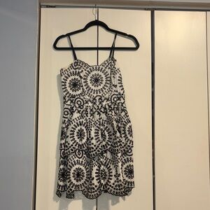 Express Black and White Mini Dress